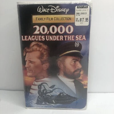 20000 Leagues Under The Sea Disney VHS Family Film Collection.Venture New Sealed - Image 1 of 4