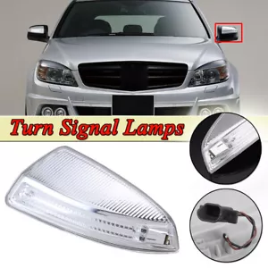Pour Mercedes W204 S204 Classe C 2007-2011 Gauche Clignotant Miroir Rétroviseur - Picture 1 of 5
