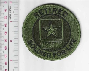 US Army Retired Soldier for life lot 4 pcs Patch   NO TARIFF - Picture 1 of 2