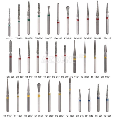 5pcs Fresas de diamante Dental para agarre de fricción de pieza de mano de alta  - Image 1 of 4