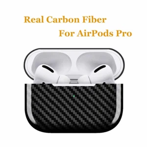 Carbon Fiber Schutzhülle Drahtlose Kopfhörer Schutzhülle Für Apple AirPods Pro - Bild 1 von 11
