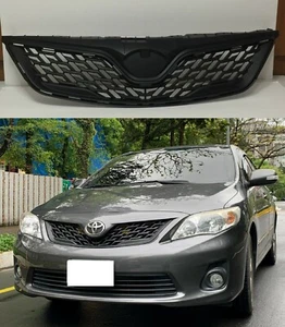 Front Grille JDM ZR6 Style Black FOR '2011-'2013 Toyota Corolla / ALTIS (PP) - Imagen 1 de 3