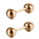 1pair/pack Barbell Shape Cartilage Gift Ball Titanium Steel Stud Earrings
