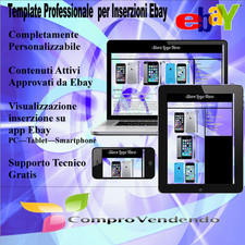  TEMPLATE PER INSERZIONI EBAY - PERSONALIZZABILE, CONTENUTI ATTIVI APPROVATI