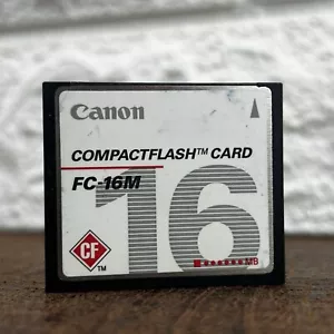 Canon Compact Flash 16mb FC-16M CF Type-I Memory Card Digital Camera CCD ELPH - Picture 1 of 1