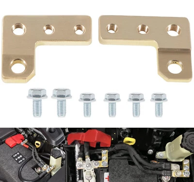 2Pcs Extreme Duty Battery Terminals For 2018-22 Jeep Wrangler JL & Gladiator JT — 第 1/4 张图片