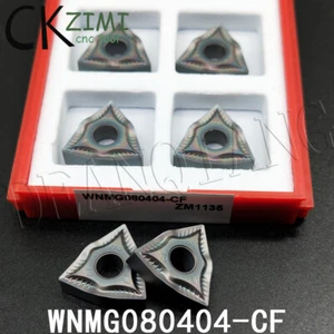 10Pcs WNMG431-CF WNMG080404-CF CNC Indexable Carbide Turning Inserts For MWLNR/L - Picture 1 of 6