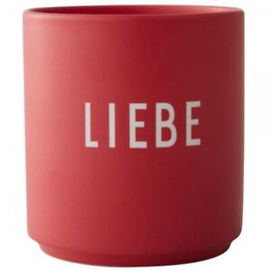 Design Letters Becher Favourite Cup German Liebe Rot