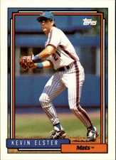 1992 Topps New York Mets Baseball Card #251 Kevin Elster