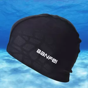2X Gorra de nailon de tela de nailon impermeable para adultos cabello largo piscina sombrero para - Imagen 1 de 10