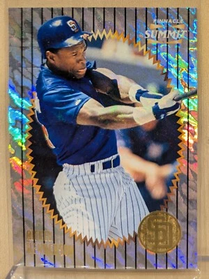 1996 Pinnacle Summit ABOVE AND BEYOND #66 Rickey Henderson Refractor HOF RARE - Image 1 of 2