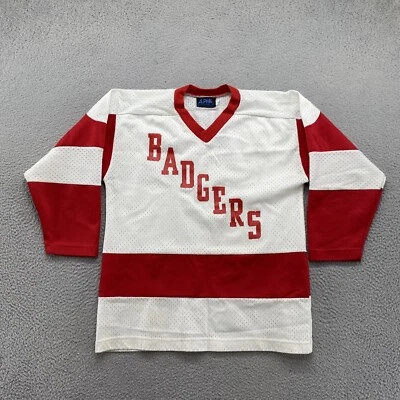 Vintage Alpha Sportswear Wisconsin Badgers Hockey Jersey Men’s Size S NCAA - Image 1 of 4