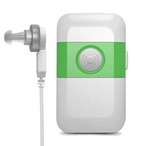 Pocket Hearing Aids Kit Rechargeable Hearing Device Sound Voice Amplifier White - Picture 1 of 8