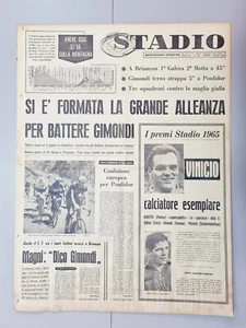 STADIO 9 LUGLIO 1965 VINICIO-MOTTA-JIMENEZ-GIMONDI-IZOARD-BRIANCON-GALERA - Foto 1 di 1