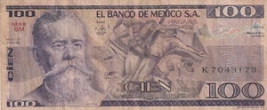 Mexico 1981 100 Pesos P74 - Bild 1 von 2