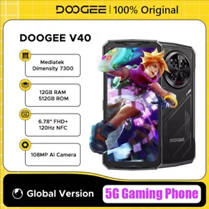 Doogee V40 5G Rugged Gaming Phone 120Hz 8680mAh 108MP Al Kamera NFC 32GB+512GB - Bild 1 von 11