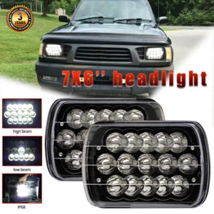 2PCS For Toyota Tacoma 1995 1996 1997&Pickup 5X7" 7X6 LED Headlights Hi/Lo Black - Picture 1 of 14