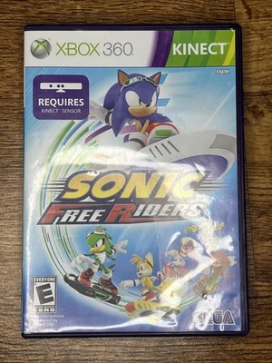Sonic Free Riders Xbox 360 Kinect Complete W/ Manual CIB Tested Video Game - Image 1 of 4