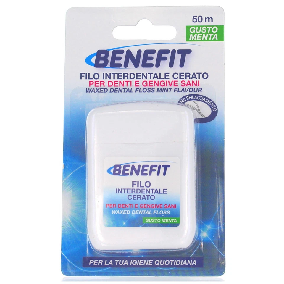 BENEFIT FILO INTERDENTALE 50MT MENTA IGIENE ORALE DENTI PULITI FRESCHEZZA - Immagine 1 di 1