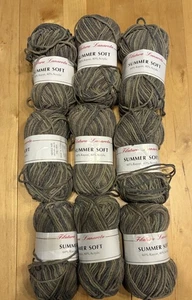 Filatura Lanarota Summer Soft Yarn Rayon Acrylic Blend 9 Balls Color 204 Khaki - Picture 1 of 4