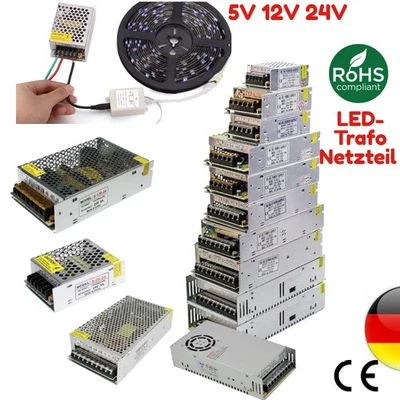 DC Schaltnetzteil 5V / 12V / 24V Netzteil LED Trafo Netzadapter  Transformator - Bild 1 von 4