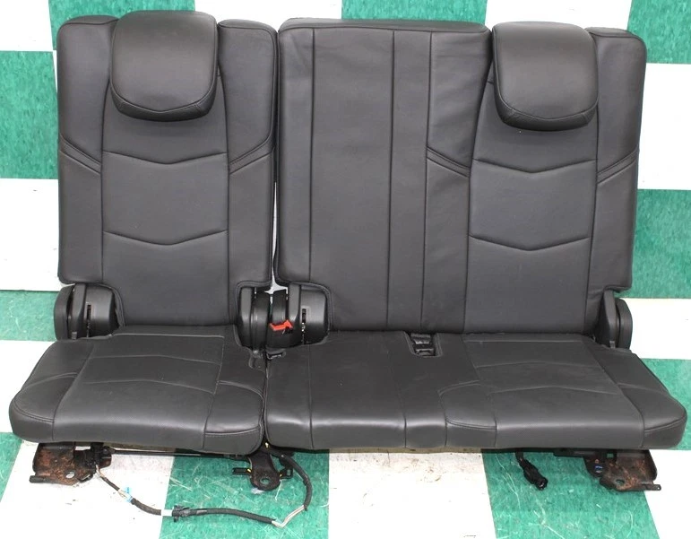 16' ESCALADE Power Folding Black Leather Rear Back Third 3rd Row Seat Assembly Foto 1 de 4