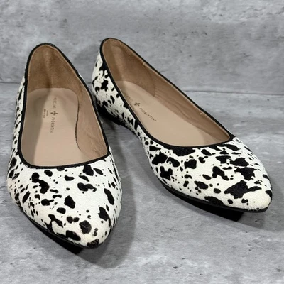 Zapatos planos sin cordones Mercanti Fiorentini puntiagudos marrón beige estampado animal para mujer 8,5 Foto 1 de 4