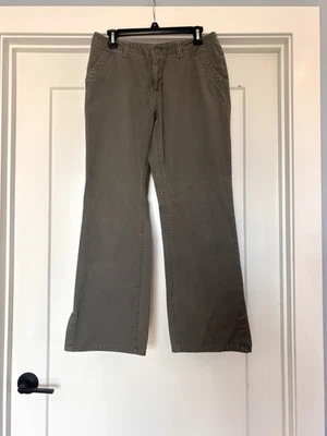Maurices Womens Straight Leg Gray Slash Pockets Trousers Pants Sz 7/8 - Image 1 of 4