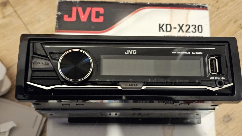 JVC KD-X230 Digital Media Receiver USB Android iPod/iPhone Top Zustand OVP - Bild 1 von 4