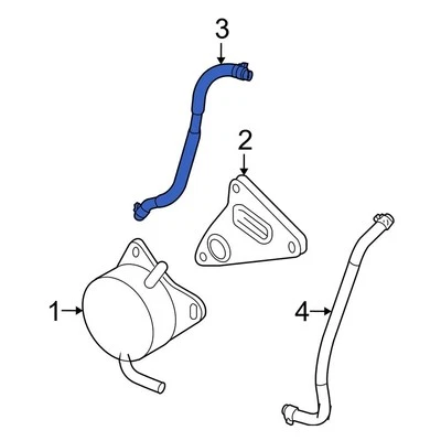 For Lexus IS300 2016-2018 Lexus Upper Automatic Transmission Oil Cooler Hose - Изображение 1 из 2
