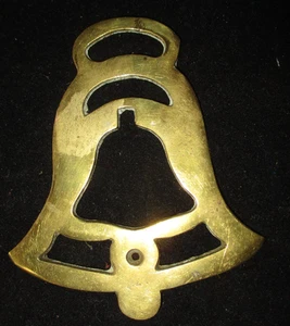 Vintage Horse Brass Medallion-Bridle Ornament-Liberty bell - Picture 1 of 3