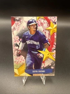 2025 Topps Series 1 Tokyo Series - Stars of Japan Seiya Suzuki #SOJ-4 Cubs - Picture 1 of 2