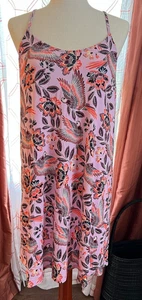 Soma NWT Cool Nights Strappy Sleepshirt nightgown Parrot-Ise Lavender size M - Picture 1 of 4