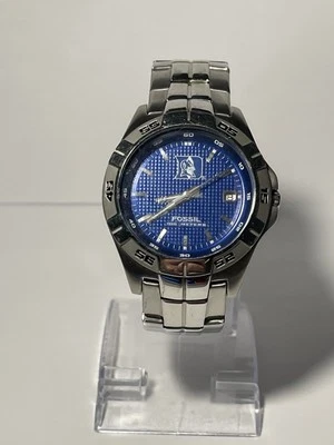 Часы Duke Blue Devils NCAA из нержавеющей стали от Fossil НОВЫЕ (РЕДКИЕ) - Изображение 1 из 4