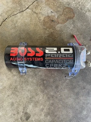 Boss CPBK2 2 Faradios 20 Voltios Voltaje Digital Coche Audio Condensador de Alimentación LED Negro Foto 1 de 3