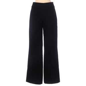 Akris Punto Wide Leg Textured Wool Pants Trousers Black Size 4 - Picture 1 of 7