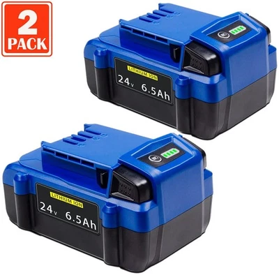 MADOT 2Pcs 24V For Kobalt 24V Max 6.5Ah Lithium Ion Battery KB624-03 KB524-03 KB424-03