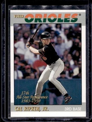 2000 Fleer Tradition Cal Ripken, Jr. Ripken Collection #9 Orioles - Image 1 of 2