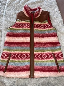 Cruel Girl Multicolor Fleece Vest Youth Sz XXL 14-16 - Picture 1 of 4