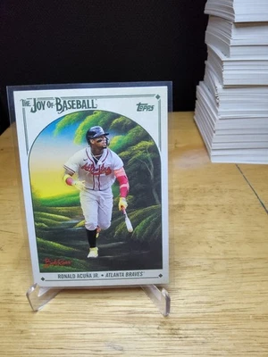 2023 Topps X Bob Ross The Joy of Baseball Ronald Acuna Jr. #11 Atlanta Braves - Image 1 of 2
