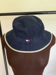 Tommy Hilfiger Mens Bucket Sun Hat / One Size / Navy Blue / Summer Festival - Picture 1 of 3