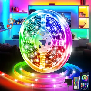Striscia LED 20m RGB Bluetooth App e Telecomando Musica Sincronizzazione Dimmerabile Timer Decorazione - Foto 1 di 13