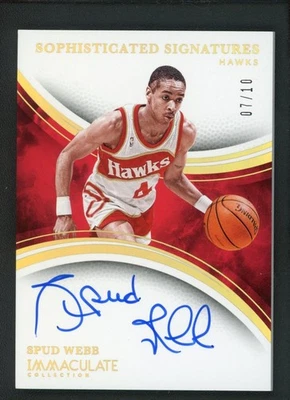 2024-25 SPUD WEBB 07/10 AUTO PANINI IMMACULATE COLLECTION SOPHISTICATED - Image 1 of 2