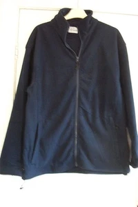 MEN'S NAVY FLEECE JACKET ABSOLUTE --L - Picture 1 of 2