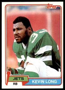 1981 TOPPS' KEVIN LONG NEW YORK JETS #384