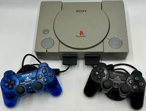 1999 SONY Playstation Gaming Console w/ 2 Controllers UNTESTED POWERS UP PS1 - Picture 1 of 10