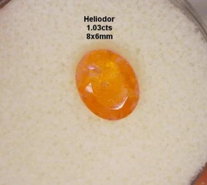 HELIODOR, 1.03cts, STUNNING GOLDEN COLOR, VERY RARE GEM, FREE SHIPPING - Picture 1 of 1