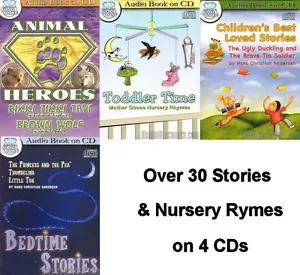 Collection of CHILDREN'S AUDIO BOOKS on 4 CDs Toddler, Kids Stories & Poems NEW - Picture 1 of 9