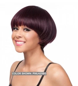 IT'S A WIG HH CODI 100% HUMAN HAIR SHORT STYLE CUTE BOB STYLE WIG - Picture 1 of 9
