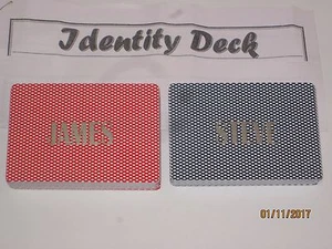 Identität Deck Zaubertrick - Nahaufnahme Karte, Straße, Bühne, Name Zwangstrick - Bild 1 von 4